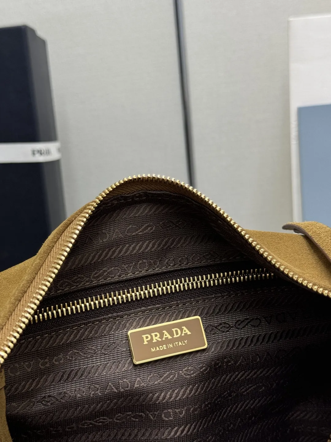 Suede and Nylon Shoulder Bag D99011244 — view 9