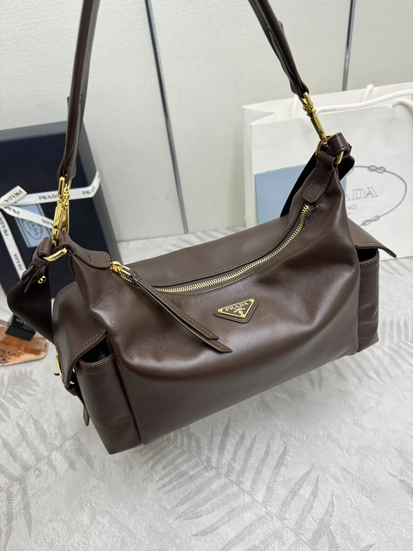 Lambskin Shoulder Bag with Detachable Straps D99011245 — view 3