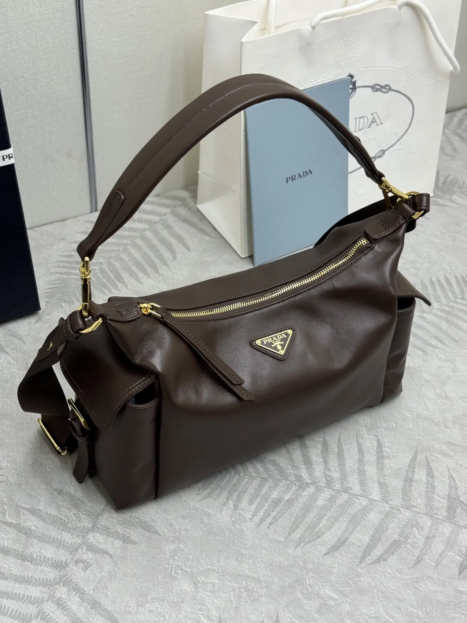 Lambskin Shoulder Bag with Detachable Straps D99011245 — view 4