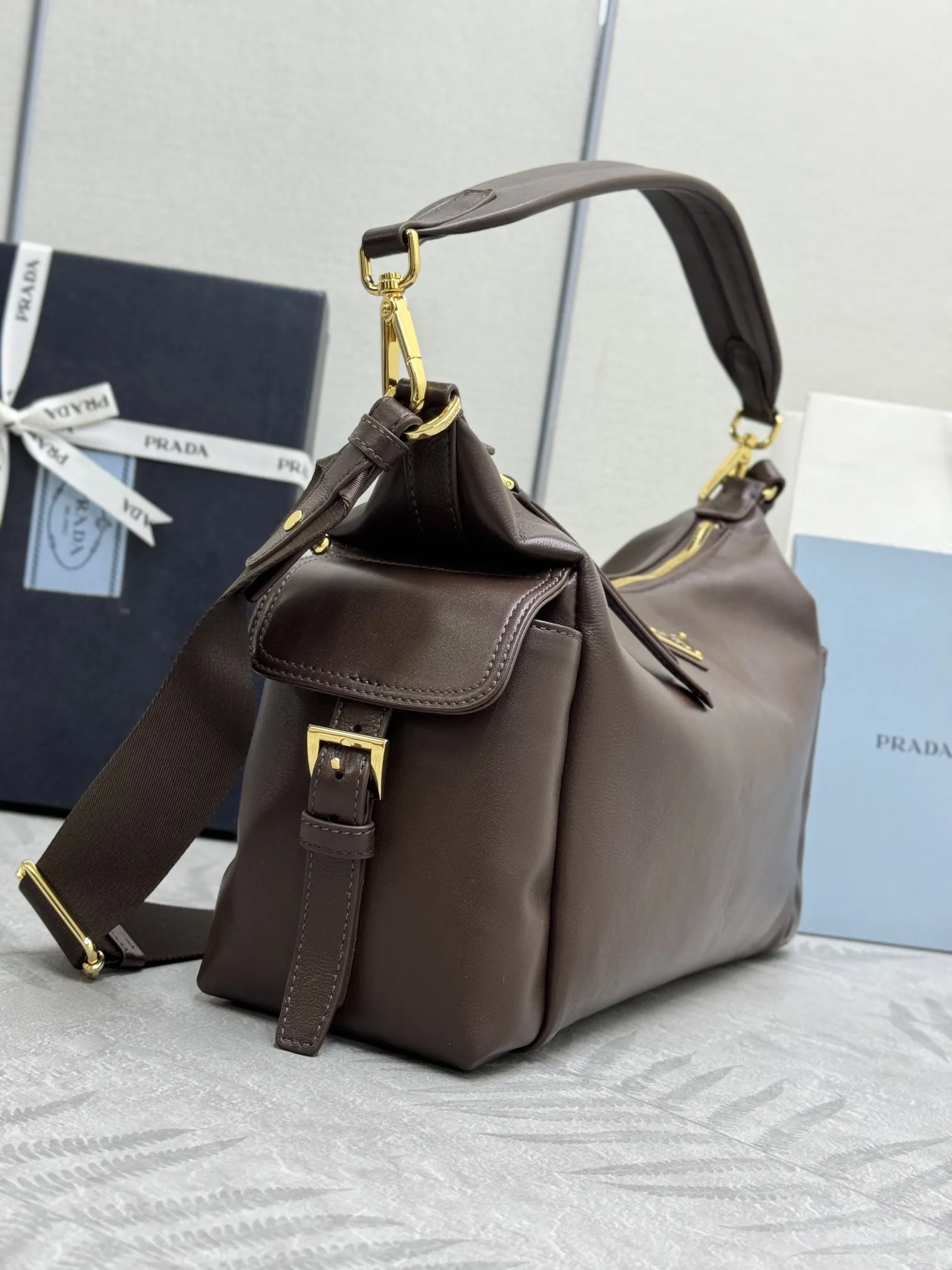 Lambskin Shoulder Bag with Detachable Straps D99011245 — view 5