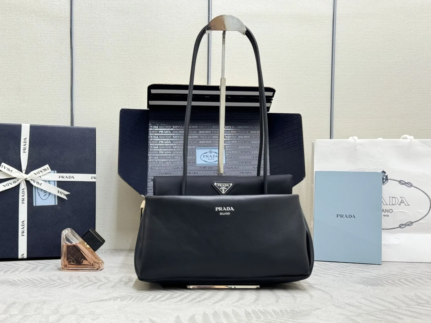 Prada 1BA495 Architectural Top-Handle Bag D104011246