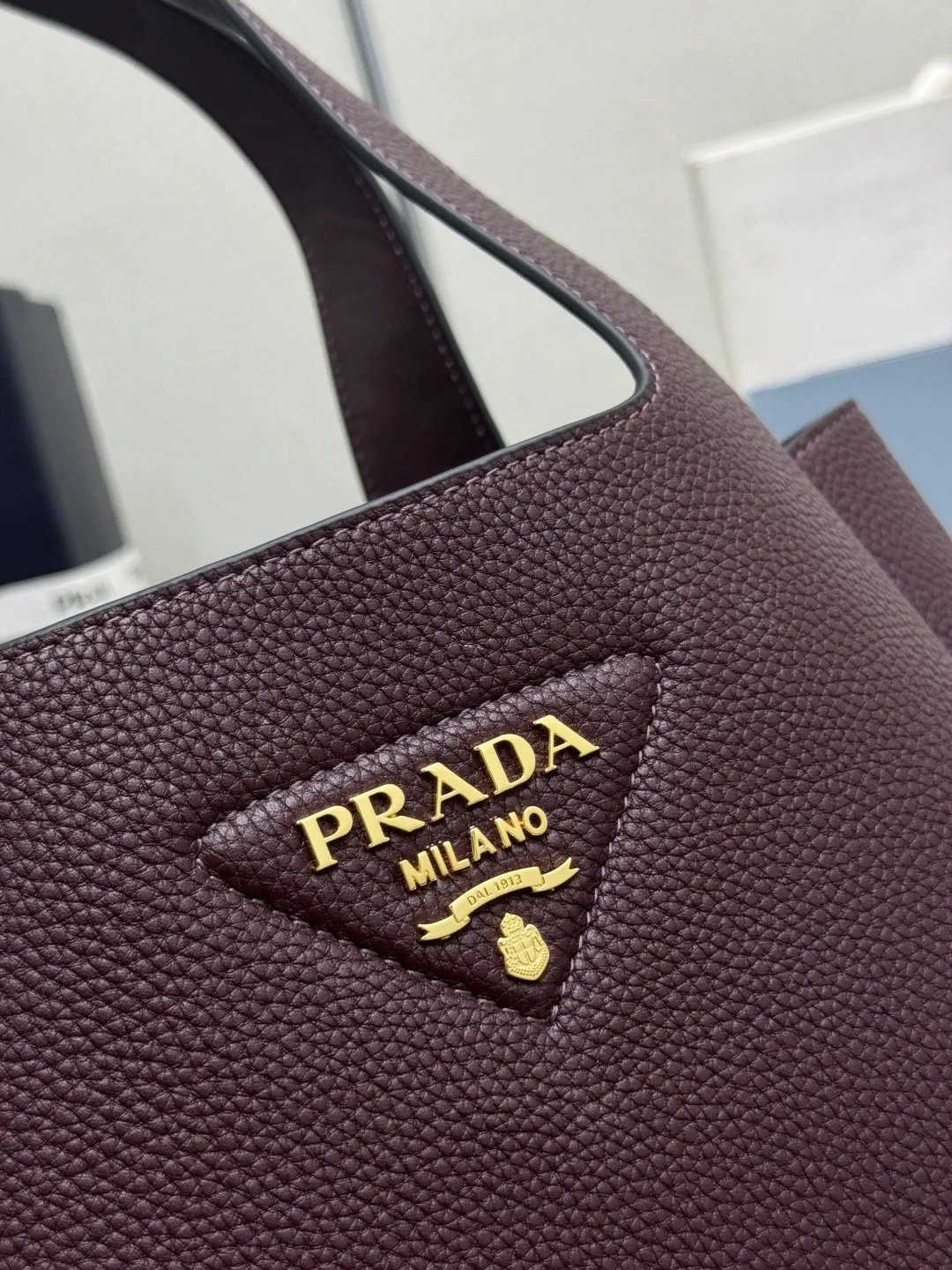 Prada Medium Lambskin Shopping Tote Bag D101011255 — view 7
