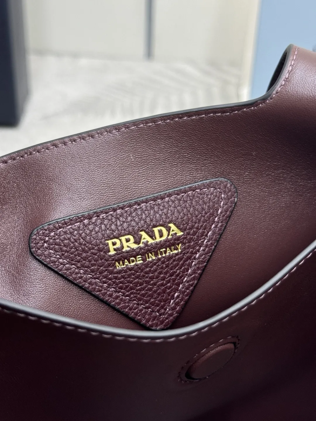 Prada Medium Lambskin Shopping Tote Bag D101011255 — view 9