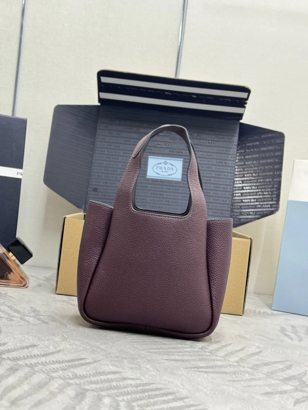 Mini Bucket Bag in Deer-Print Leather D95011256 — view 2