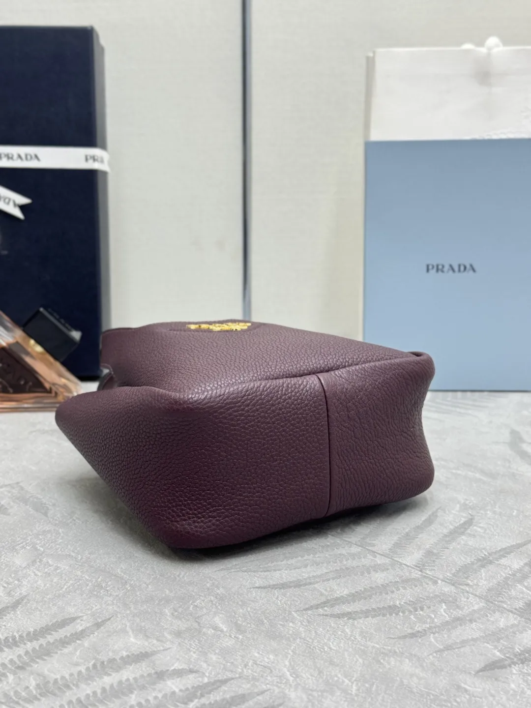 Mini Bucket Bag in Deer-Print Leather D95011256 — view 6
