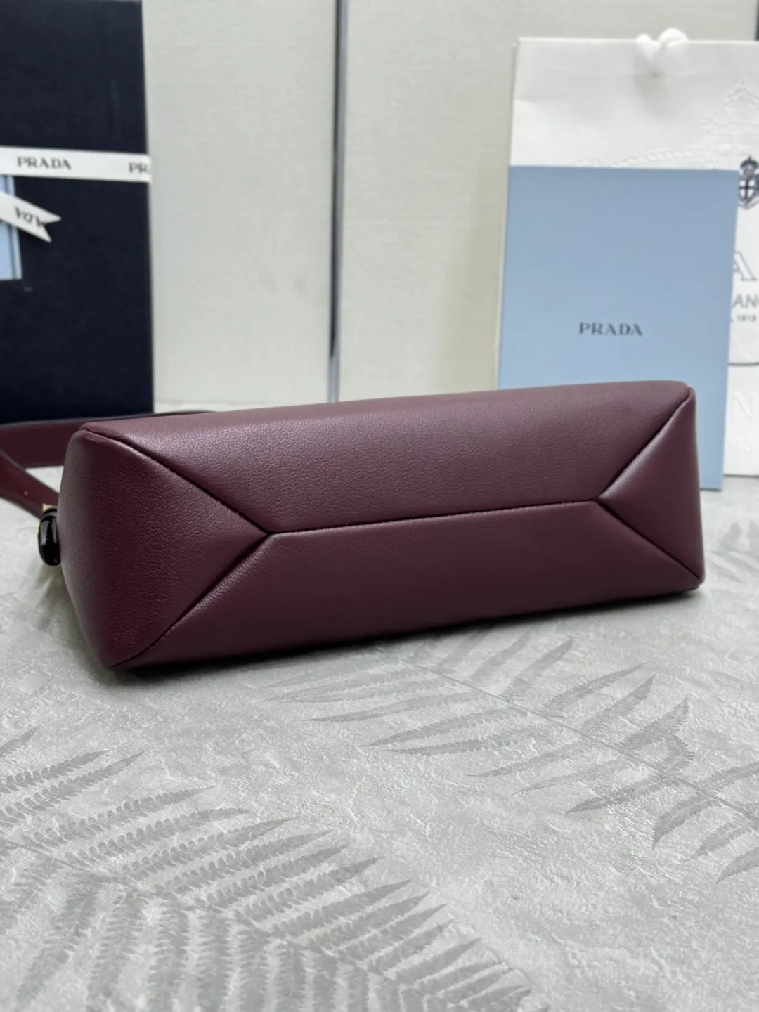 Prada Aimee Small Leather Hobo Bag D103011258 — view 6