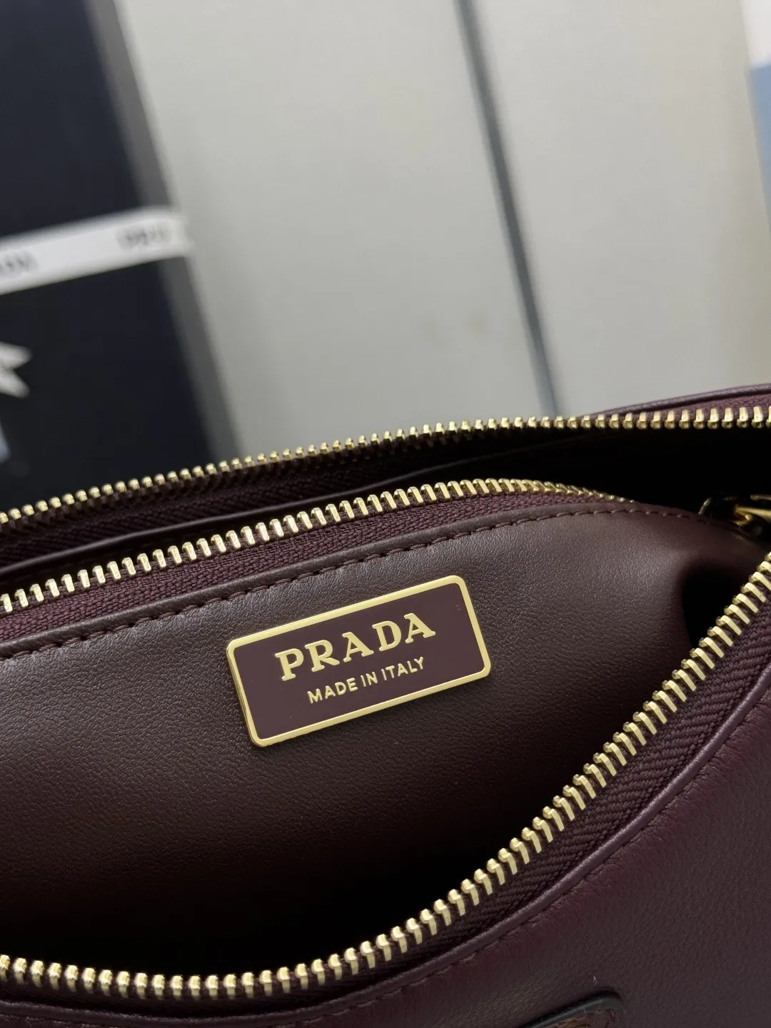 Prada Aimee Small Leather Hobo Bag D103011258 — view 9