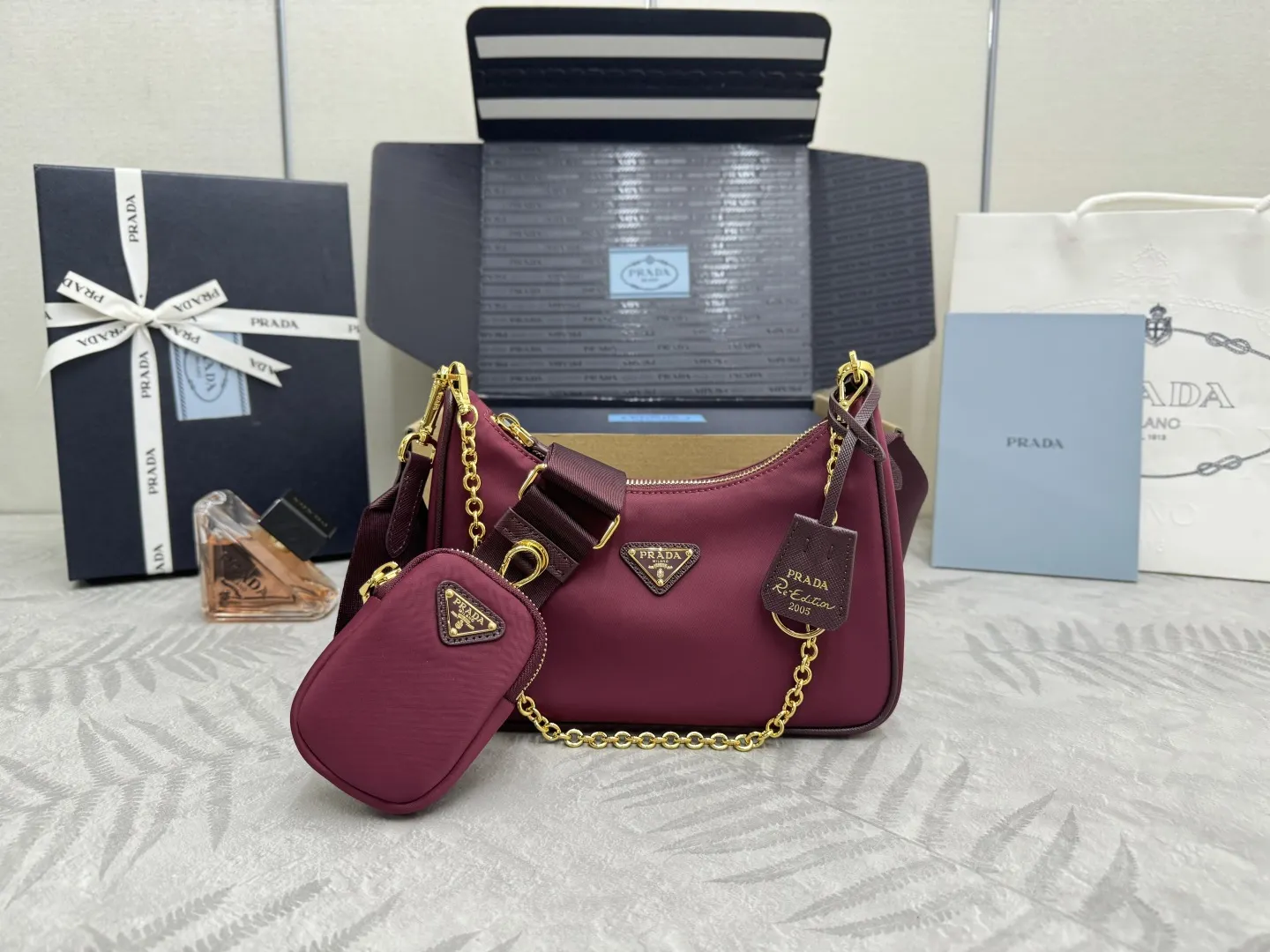 Re-Edition 2005 Nylon Hobo Bag D69011260