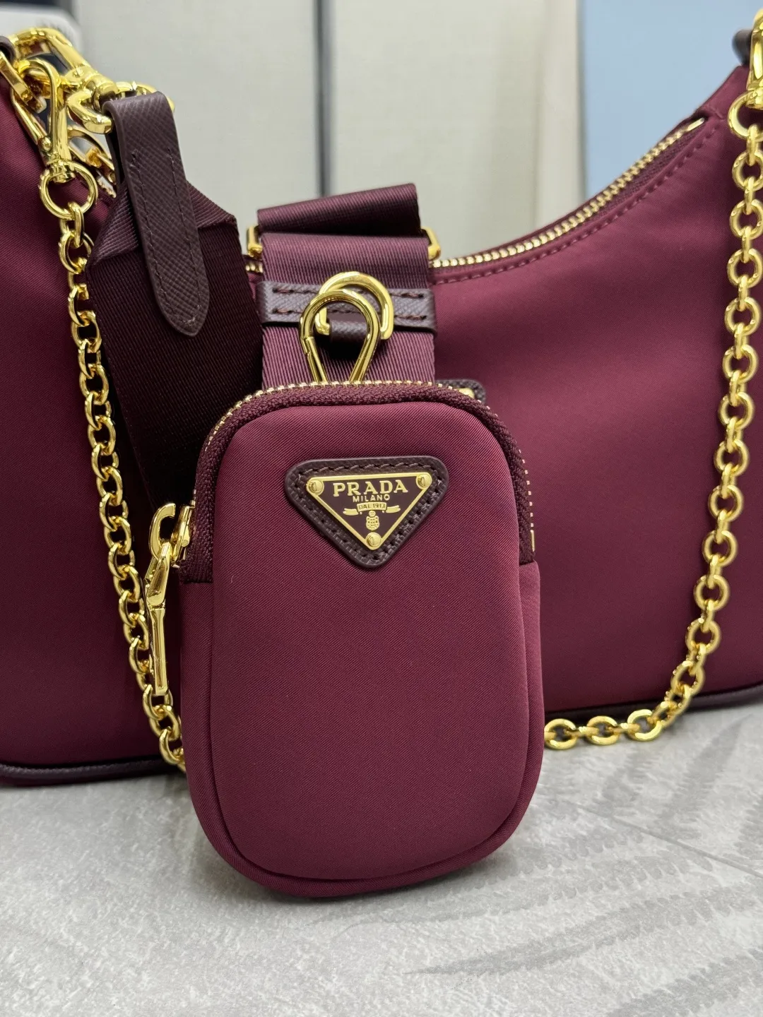 Re-Edition 2005 Nylon Hobo Bag D69011260 — view 5