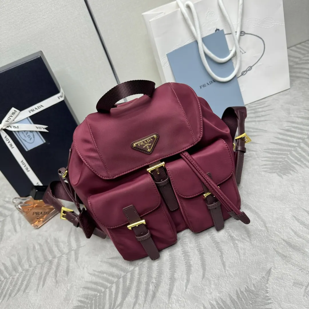Prada Re-Nylon Backpack with Buckle Pockets D76011262 — view 3