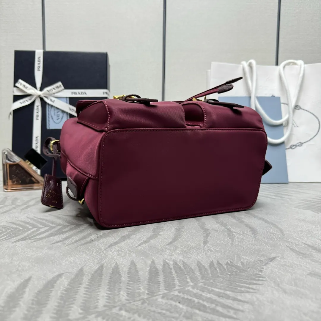Prada Re-Nylon Backpack with Buckle Pockets D76011262 — view 7