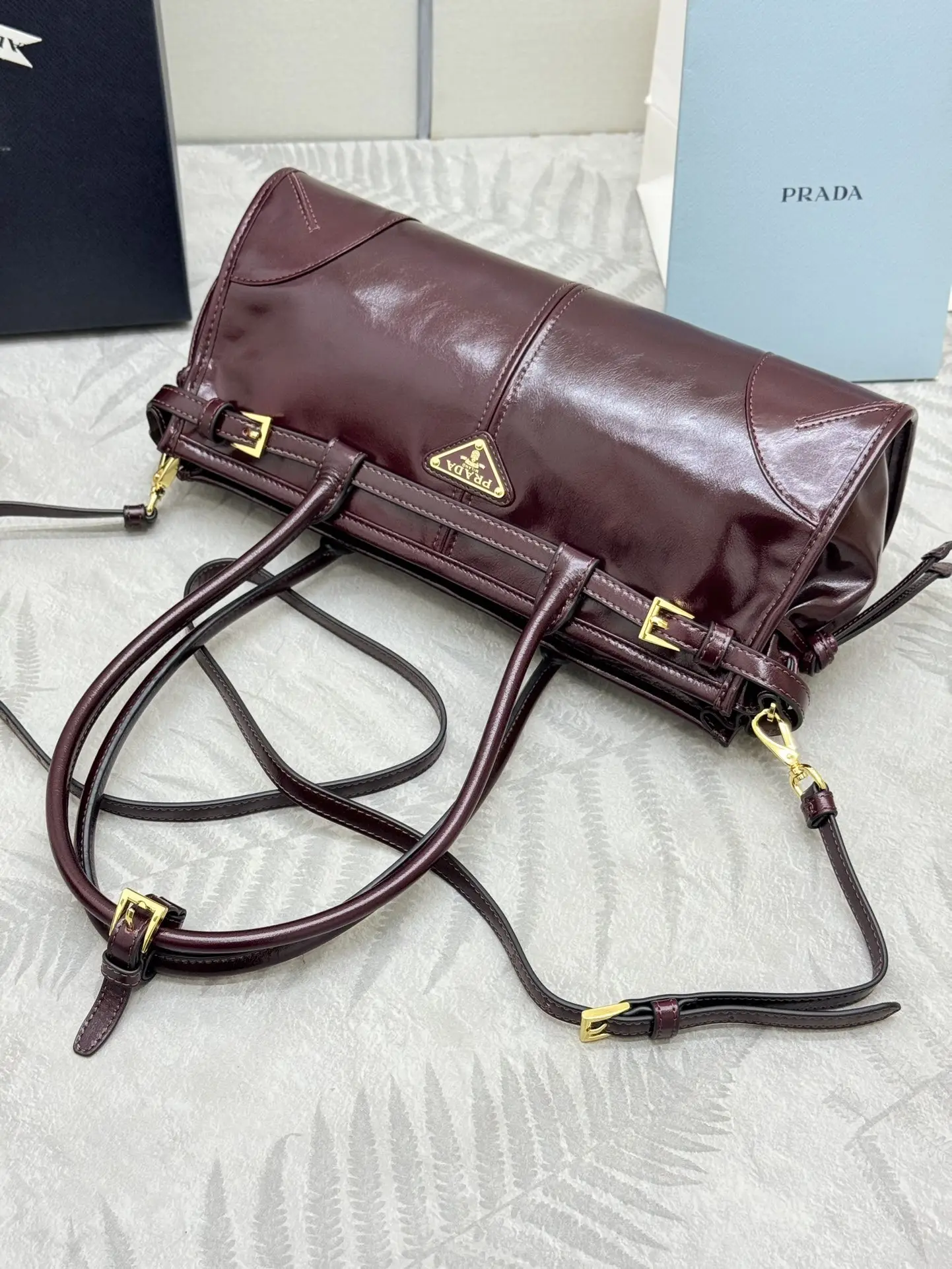 Soft Lux Leather Top-Handle Crossbody Bag D105011266 — view 5