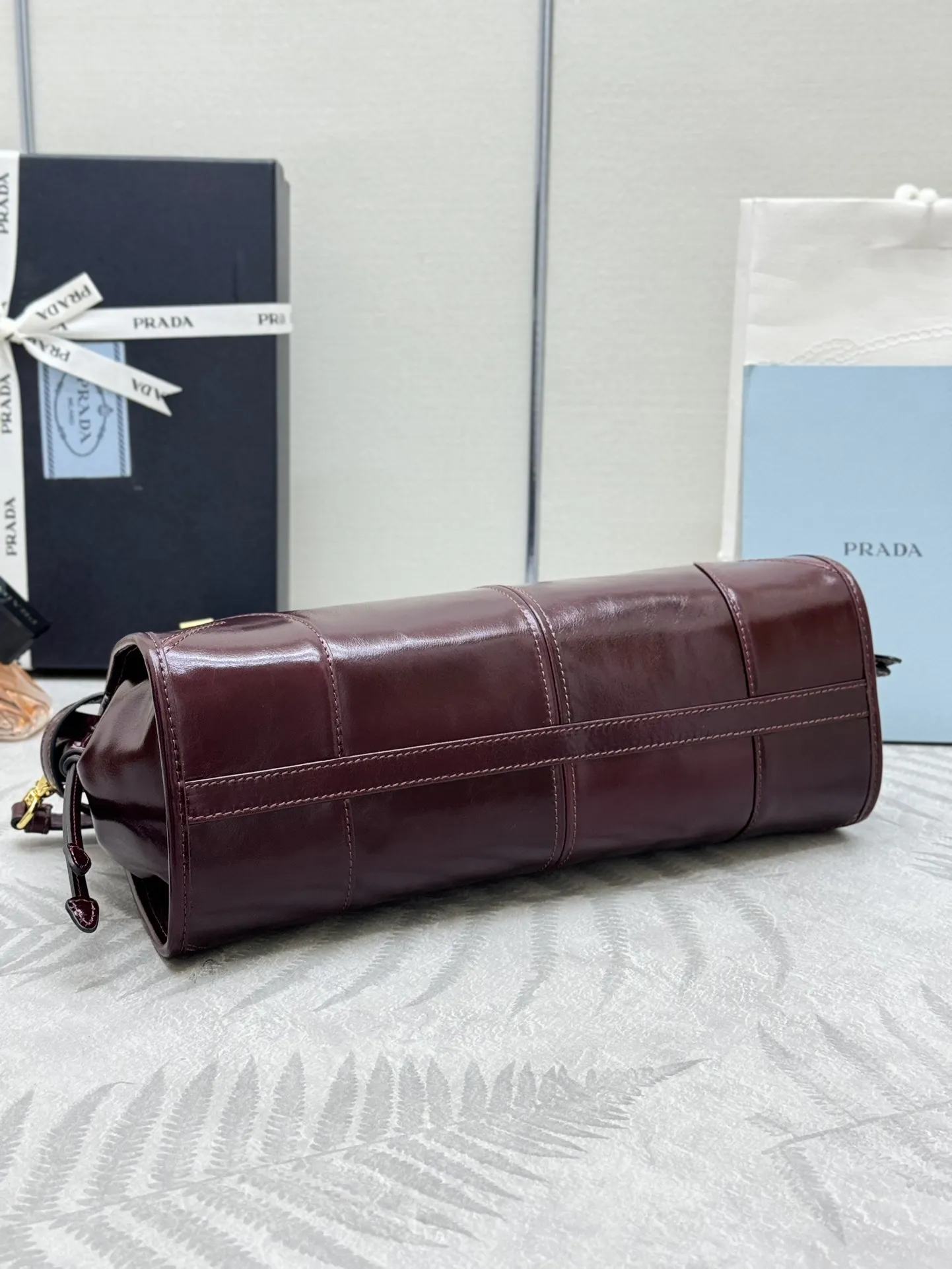 Soft Lux Leather Top-Handle Crossbody Bag D105011266 — view 6