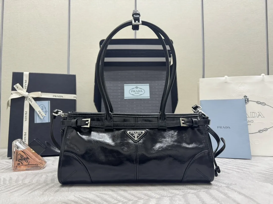 Lux Soft Leather Top-Handle Shoulder Bag D105011267