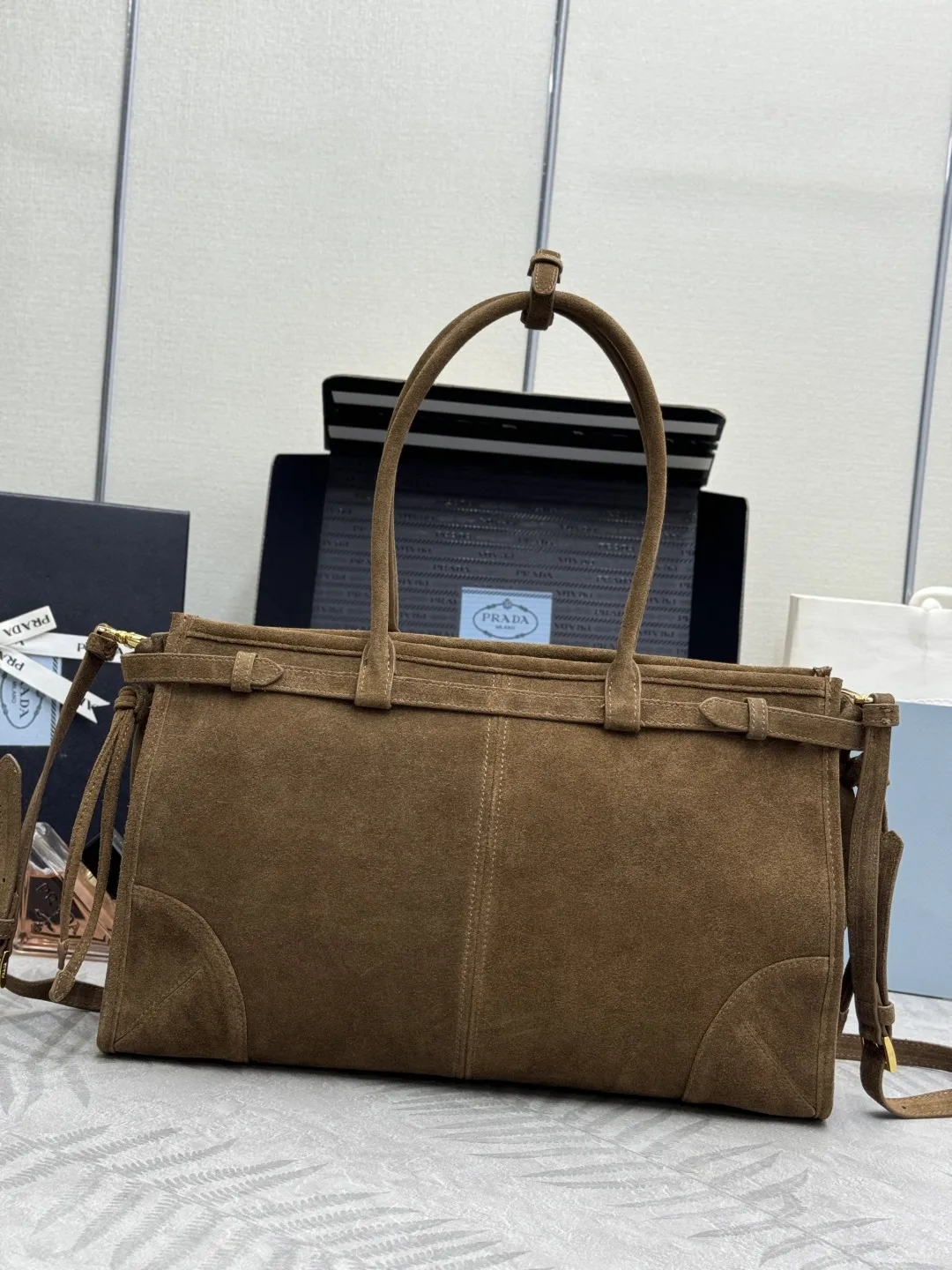 Soft Lux Suede Top-Handle & Crossbody Bag D99011269 — view 2