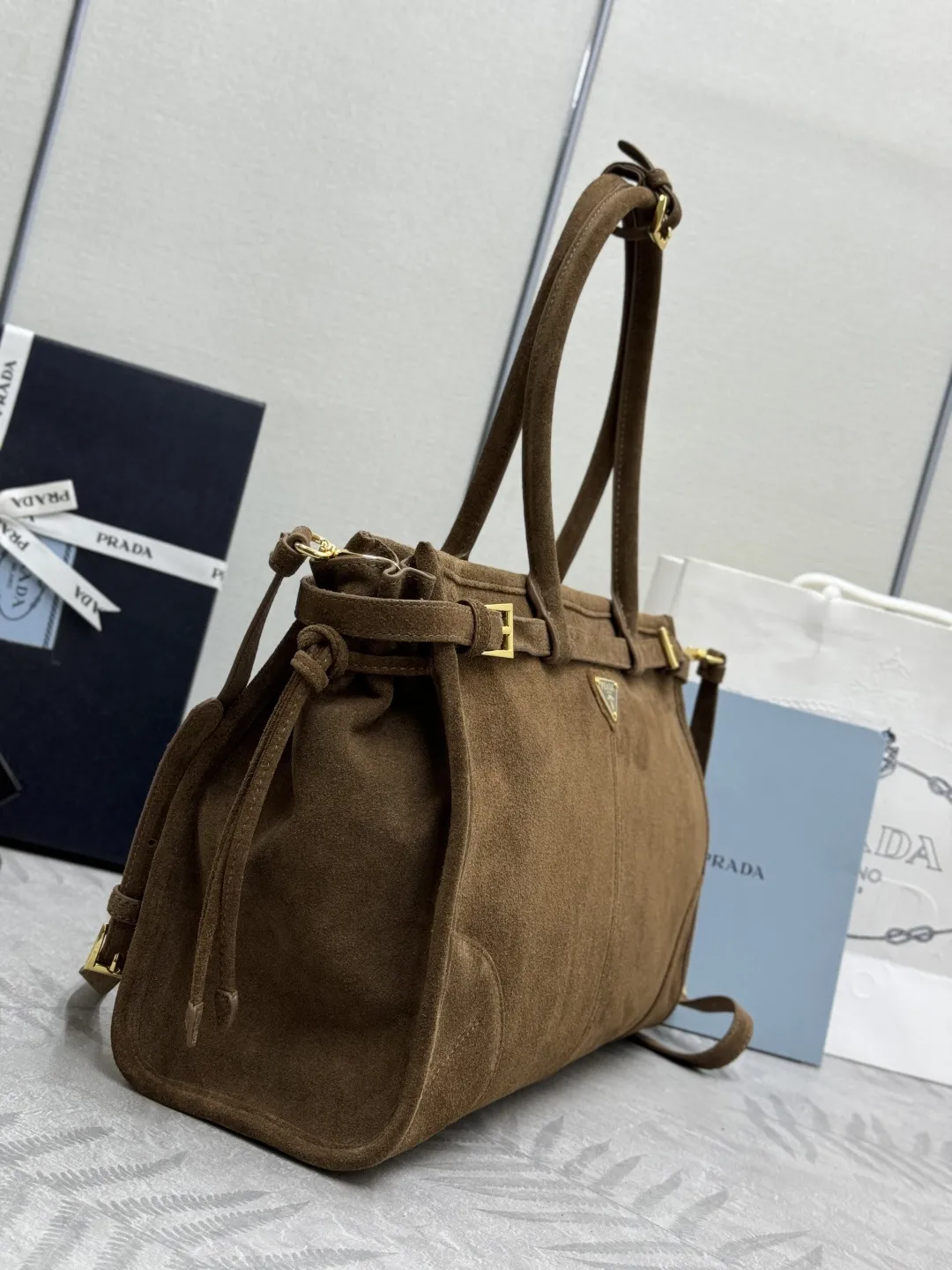 Soft Lux Suede Top-Handle & Crossbody Bag D99011269 — view 4