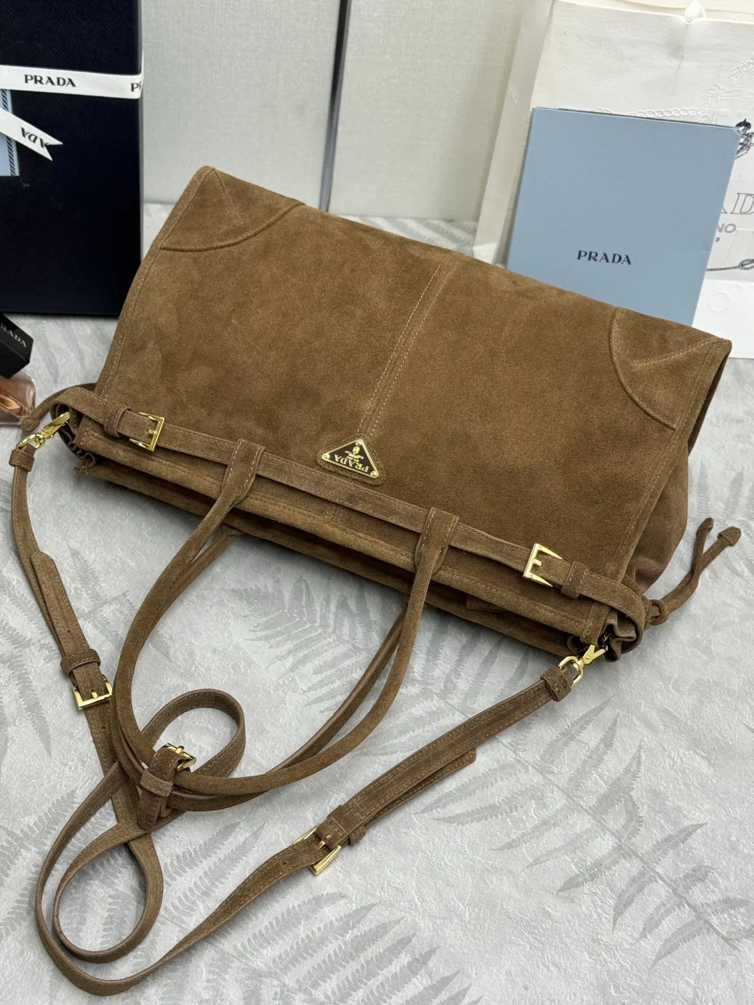 Soft Lux Suede Top-Handle & Crossbody Bag D99011269 — view 5