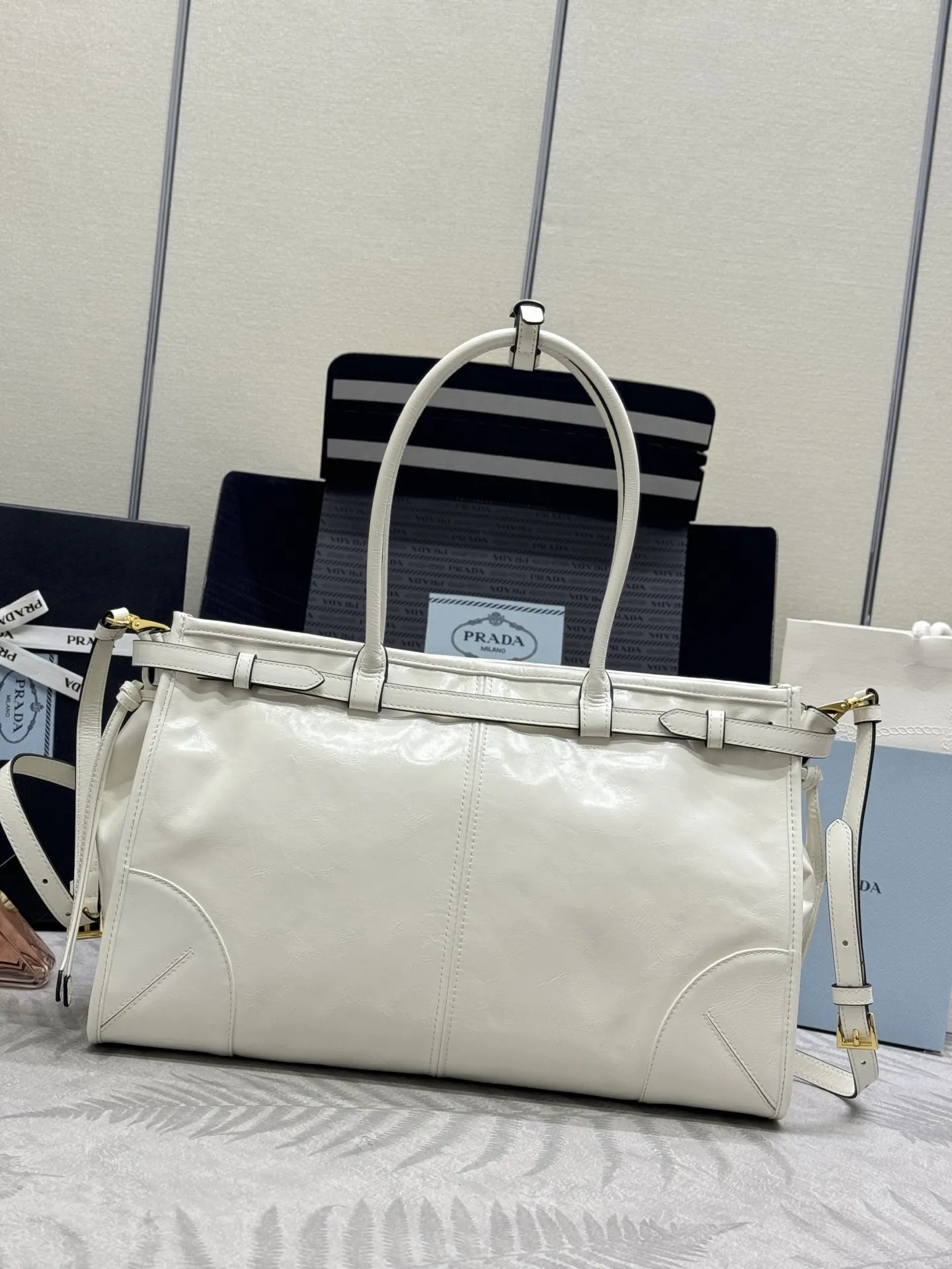 Soft Lux Leather Top-Handle Crossbody Bag D115011272 — view 2