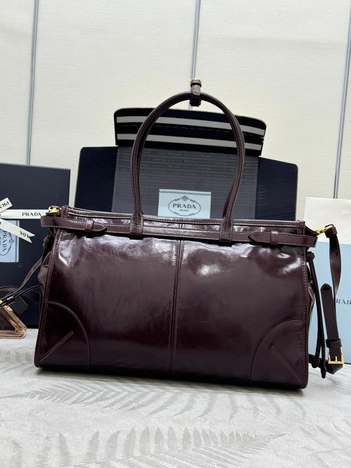 Soft Lux Leather Top-Handle & Crossbody Bag D115011275 — view 2