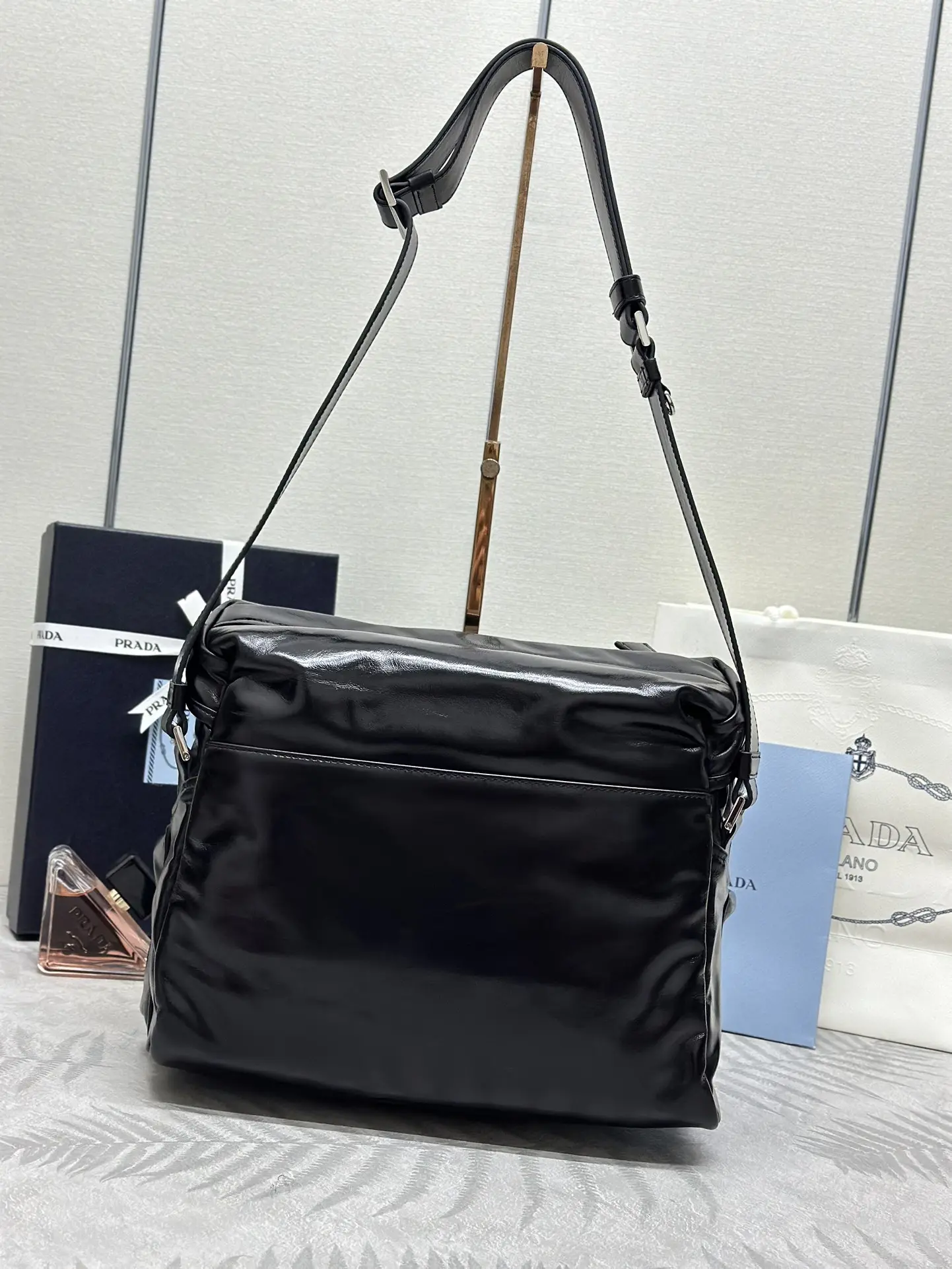 Prada 2VD062 Oiled Leather Crossbody Bag D120011279 — view 2
