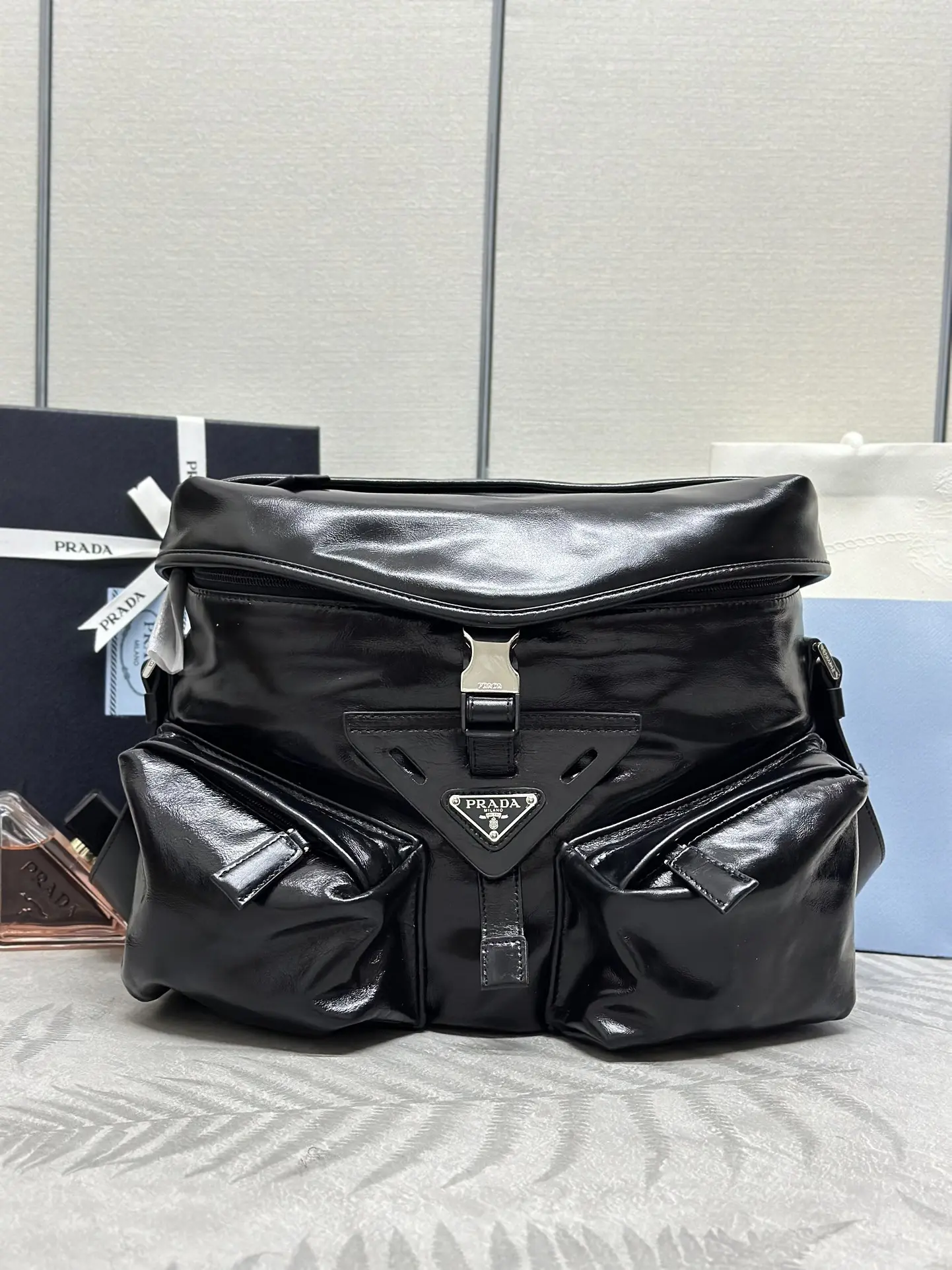 Prada 2VD062 Oiled Leather Crossbody Bag D120011279 — view 3