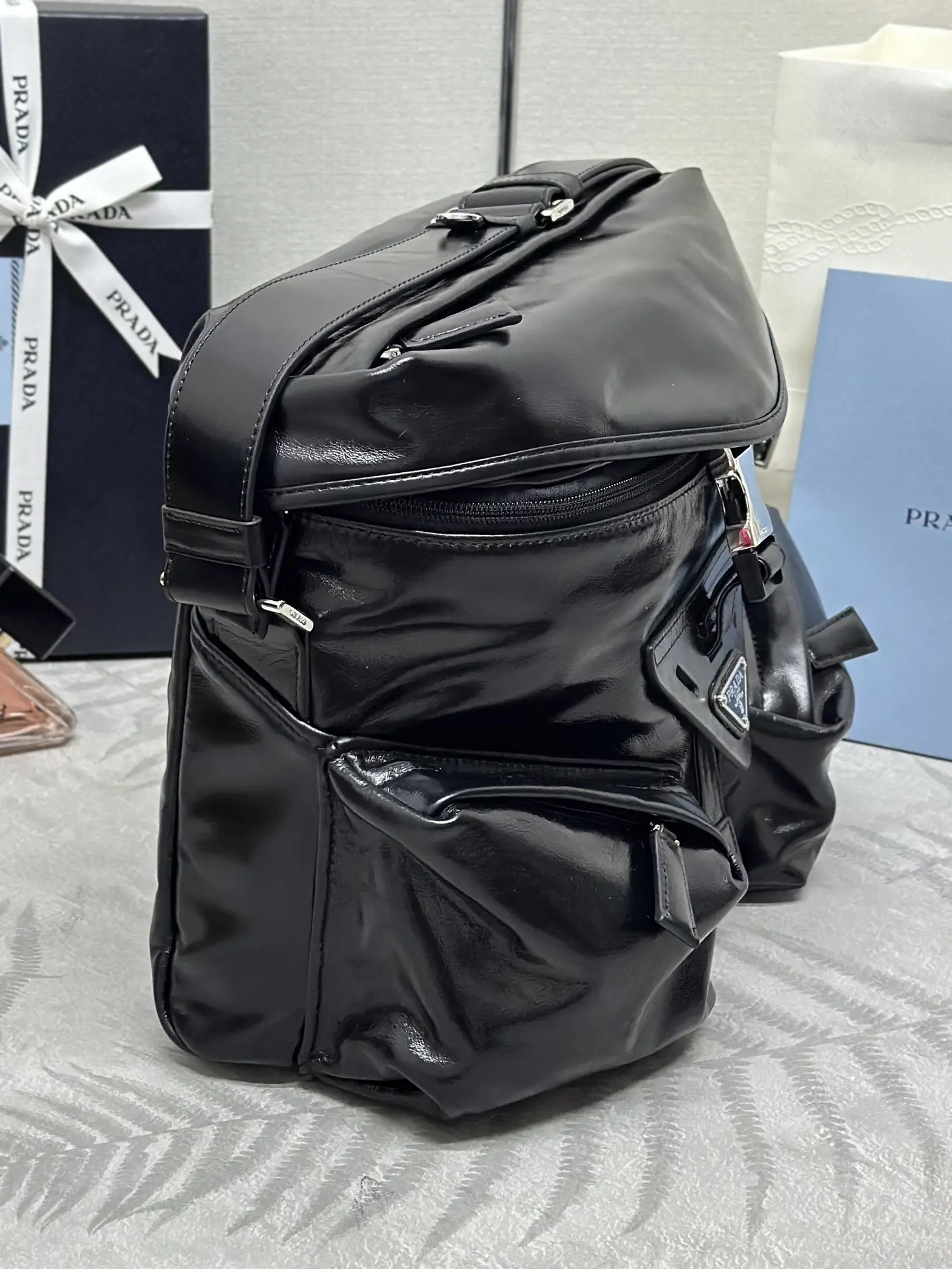 Prada 2VD062 Oiled Leather Crossbody Bag D120011279 — view 5