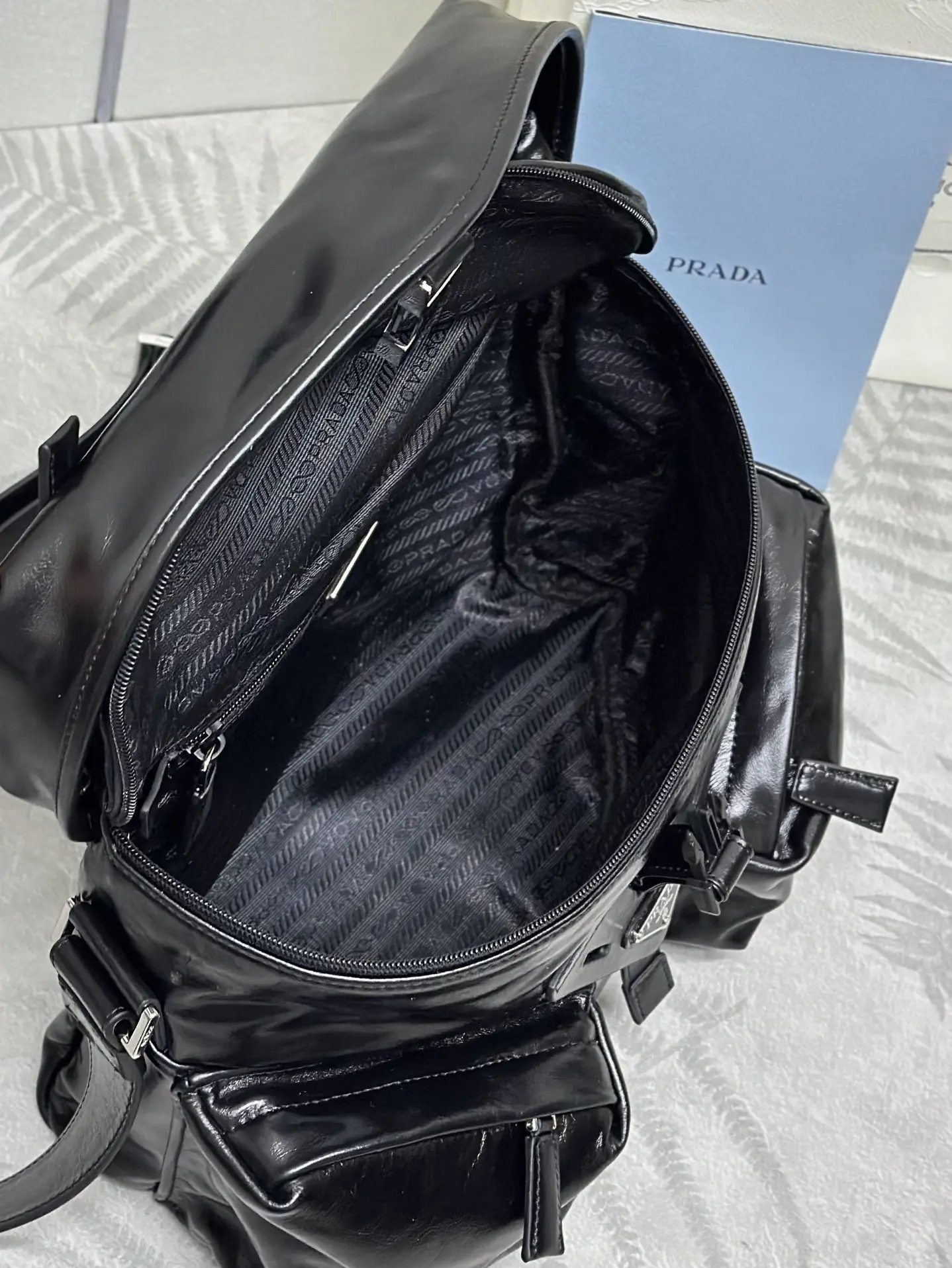 Prada 2VD062 Oiled Leather Crossbody Bag D120011279 — view 6