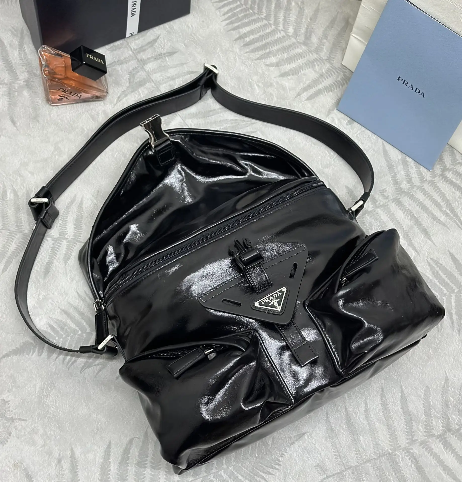 Prada 2VD062 Oiled Leather Crossbody Bag D120011279 — view 8