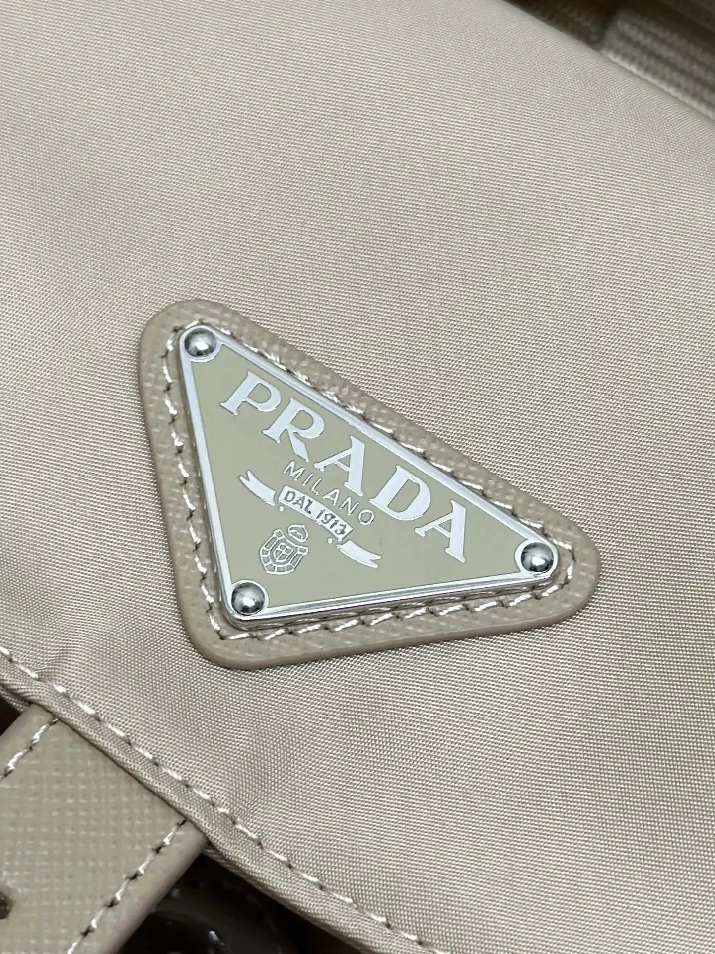 Prada Nylon Saffiano-Trim Backpack with Pouch D77011280 — view 5