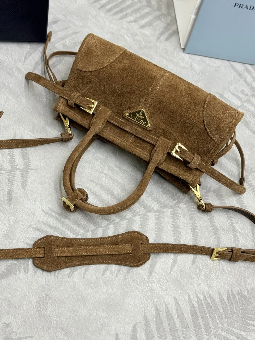 Softlux Suede Mini Top-Handle Crossbody Bag D96011281 — view 5