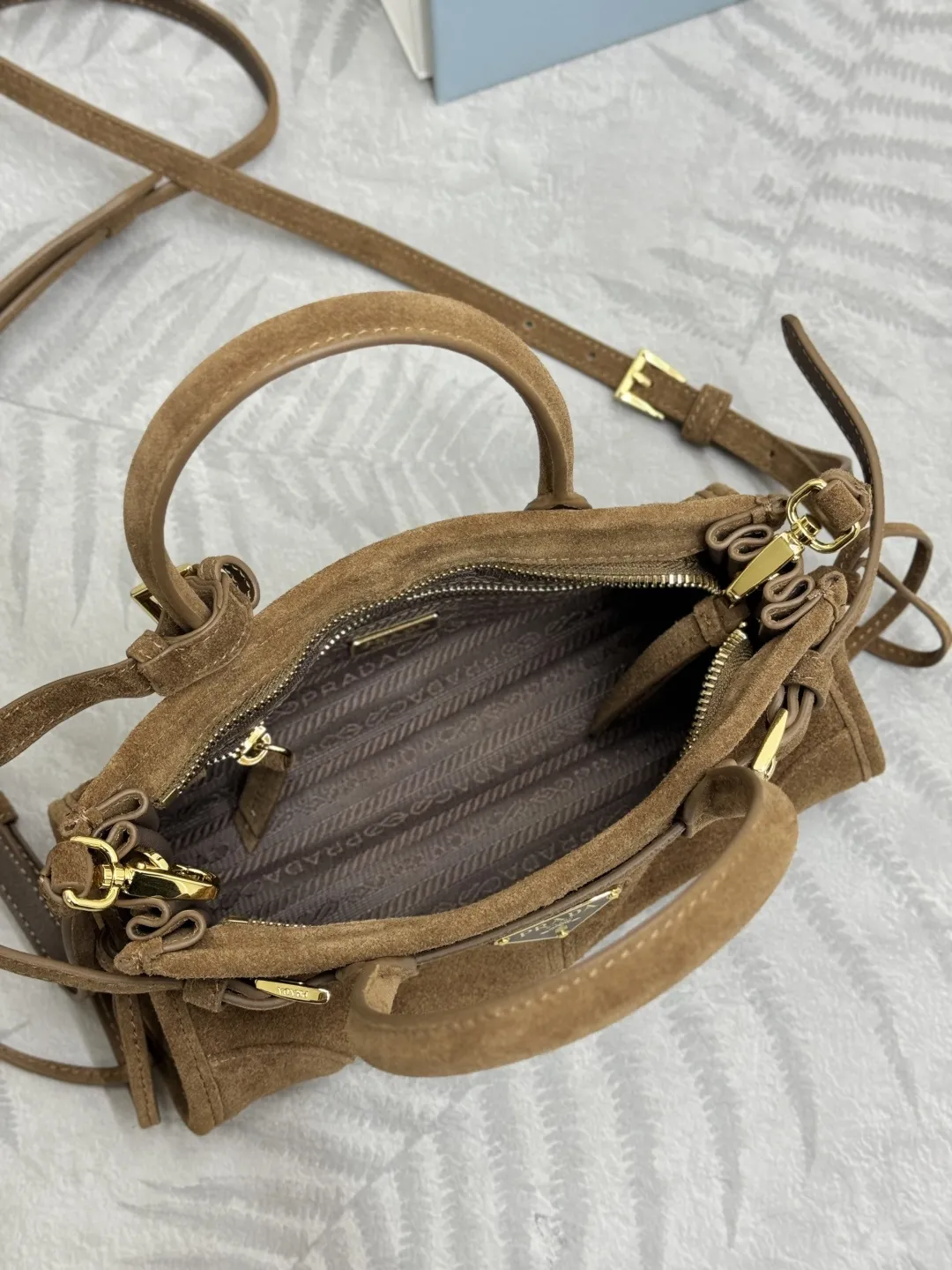 Softlux Suede Mini Top-Handle Crossbody Bag D96011281 — view 8