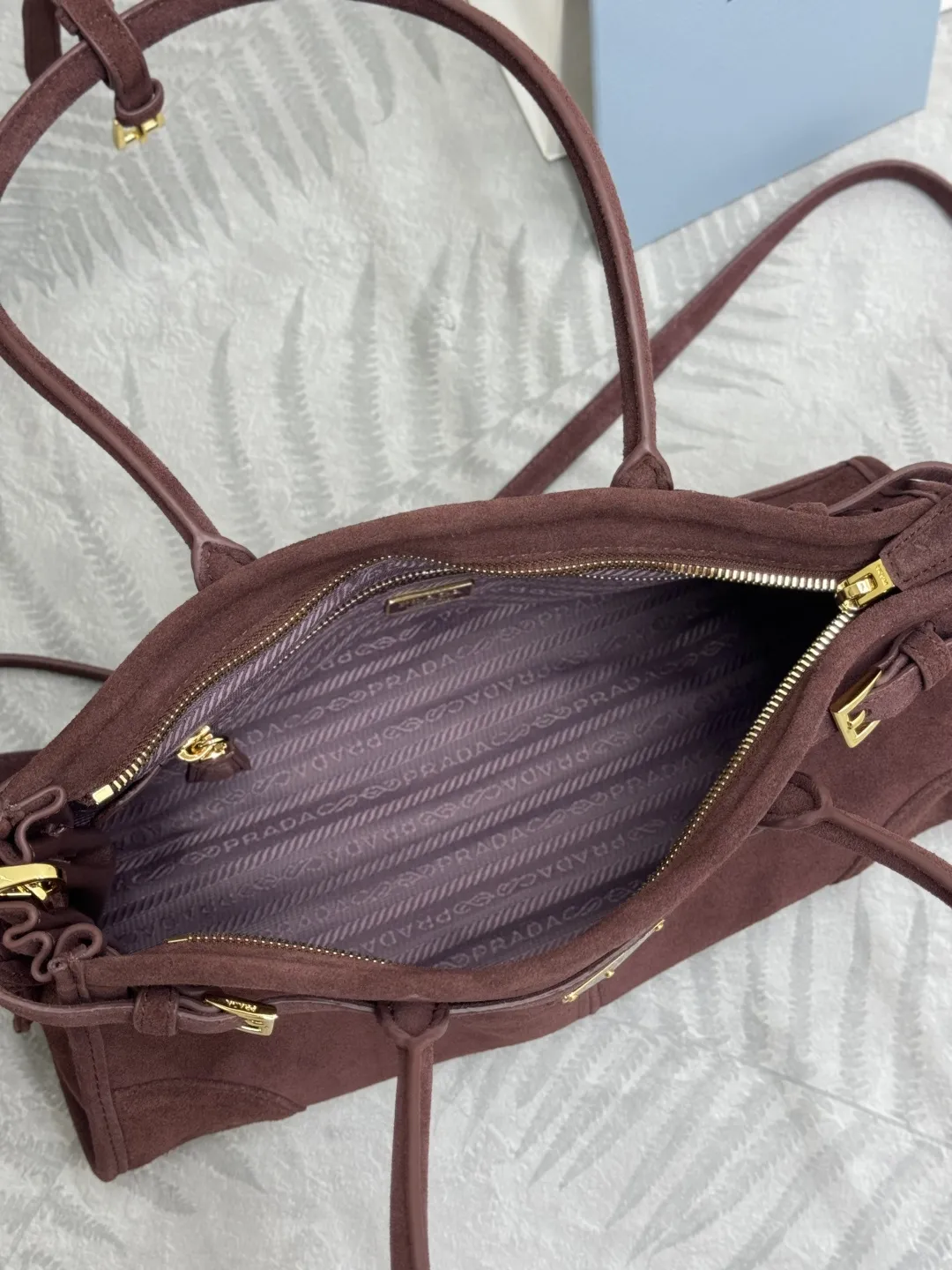 Soft Lux Suede Top-Handle Crossbody Bag D100011282 — view 8