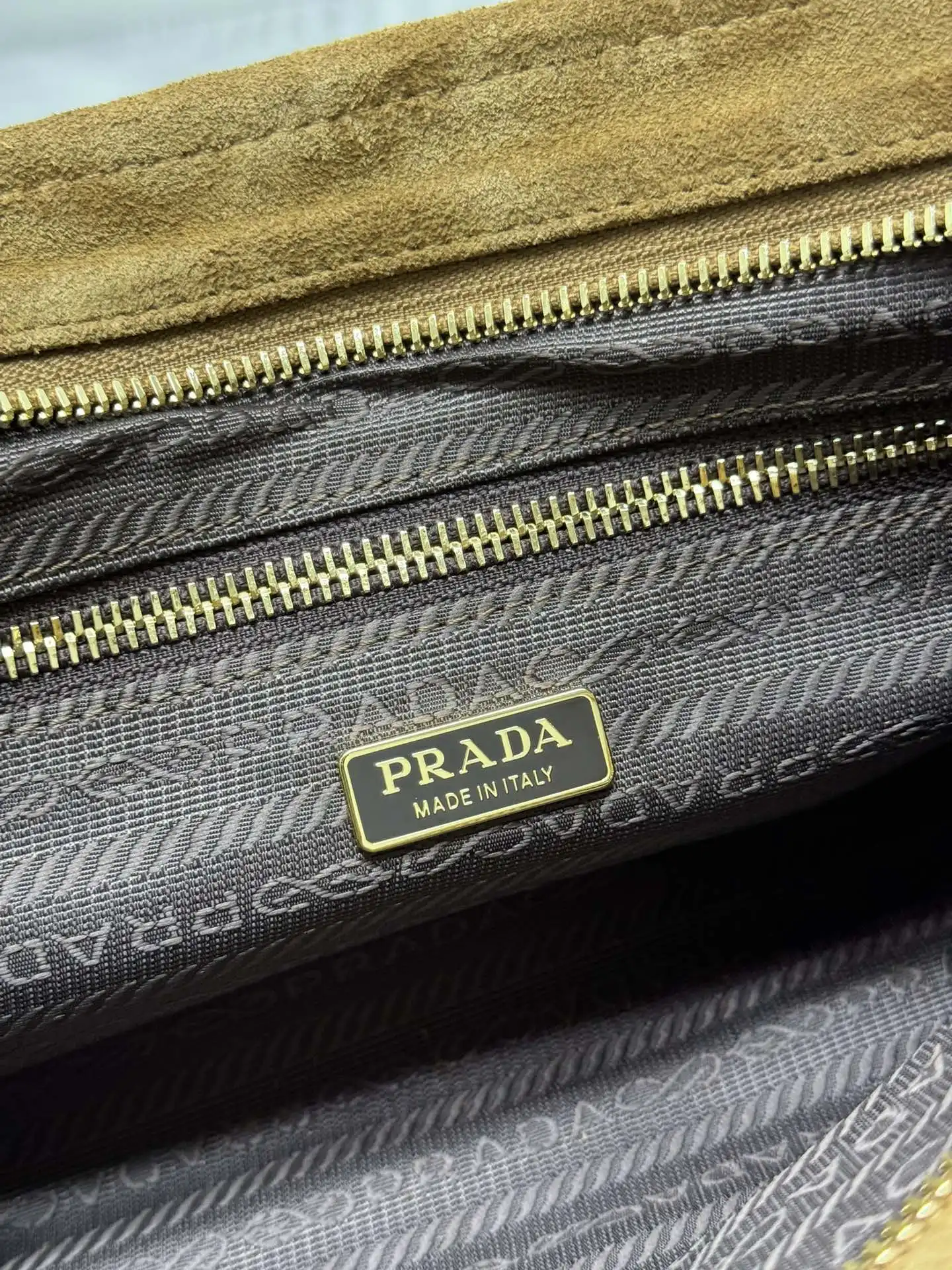 Prada Small Suede Soft Lux Top-Handle Bag D100011283 — view 9