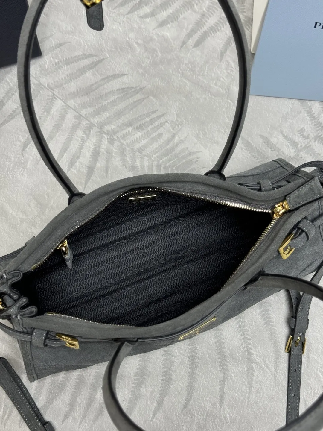 Soft Lux Suede Top-Handle Crossbody Bag D100011284 — view 8