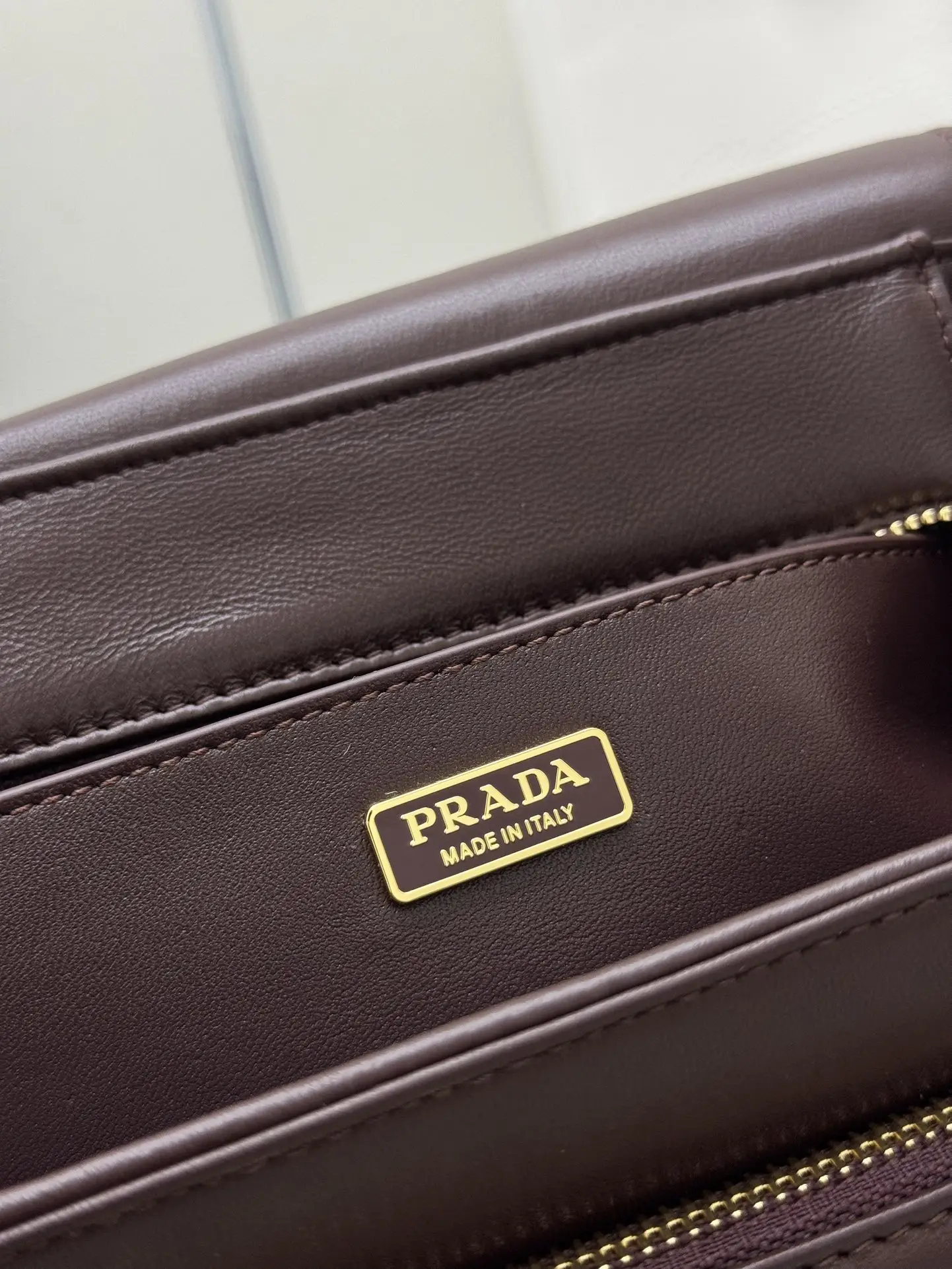 Lambskin Messenger Bag in Burgundy D99011290 — view 9