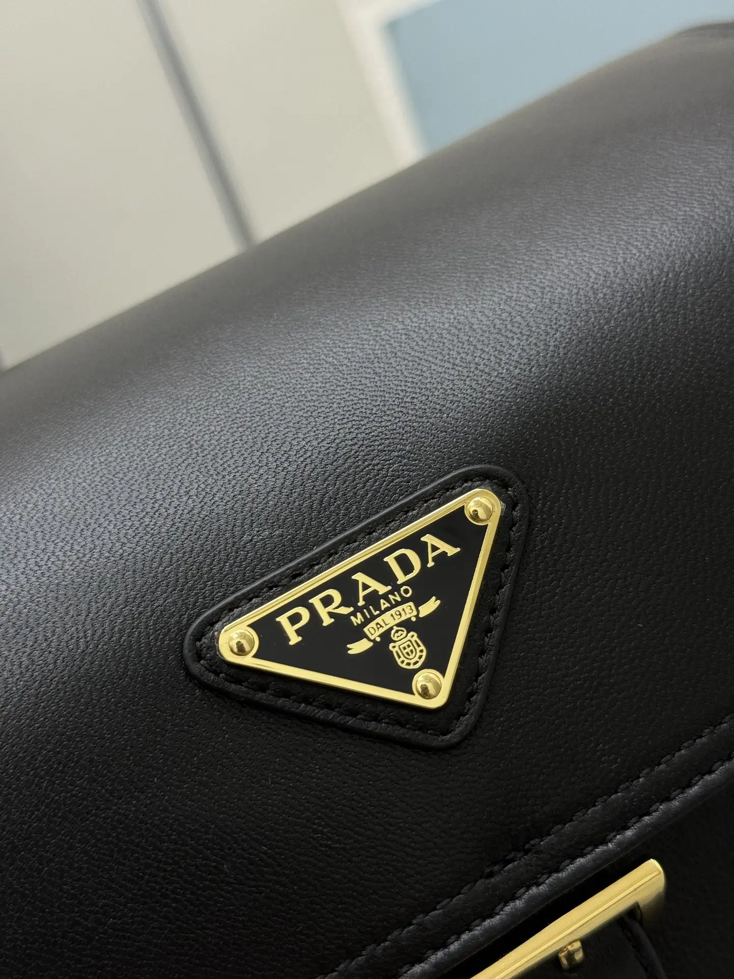 Lambskin Messenger Bag with Enamel Logo D99011291 — view 6