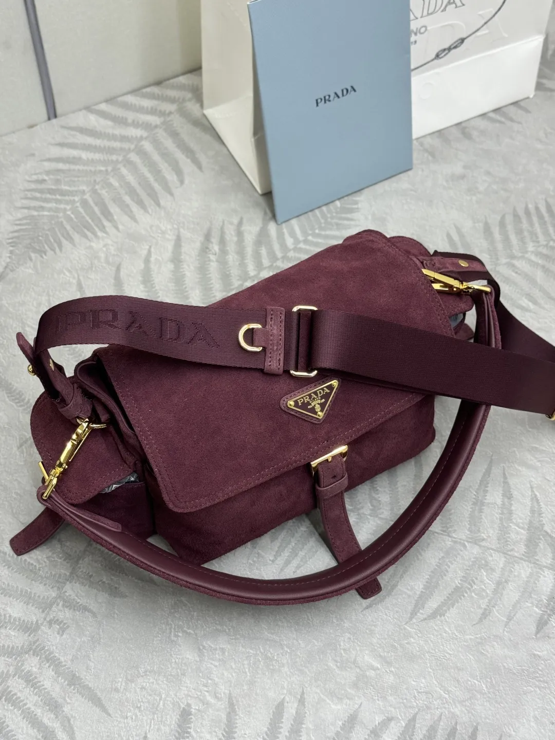 Suede Multi-Pocket Shoulder Bag D99011292 — view 4