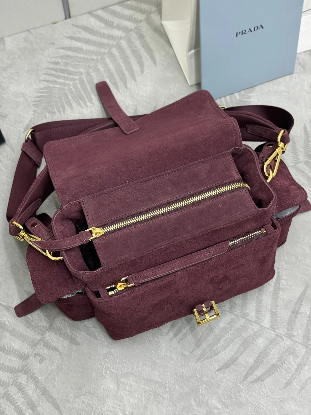 Suede Multi-Pocket Shoulder Bag D99011292 — view 7