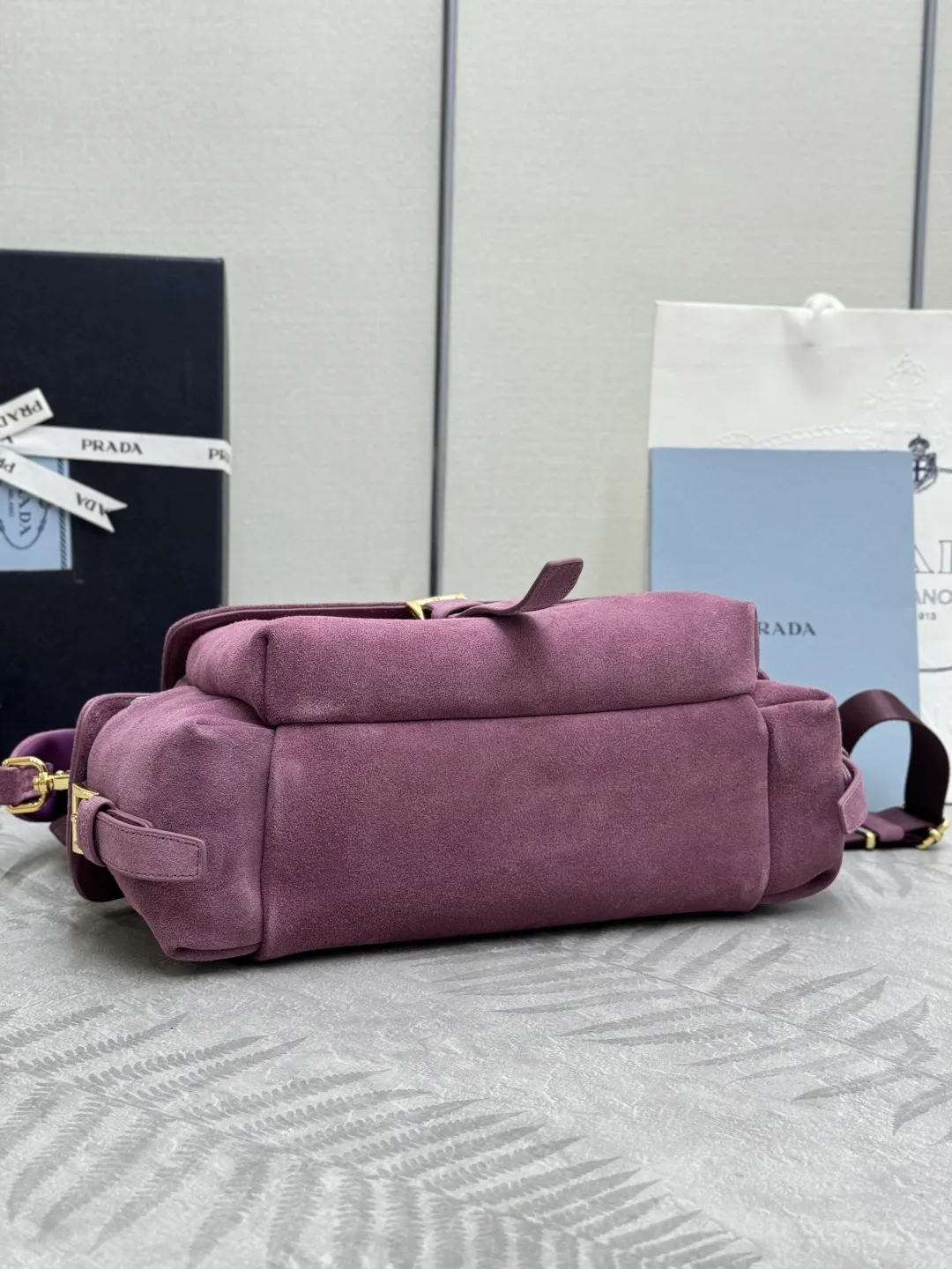 Suede Flap Crossbody Bag D99011293 — view 6