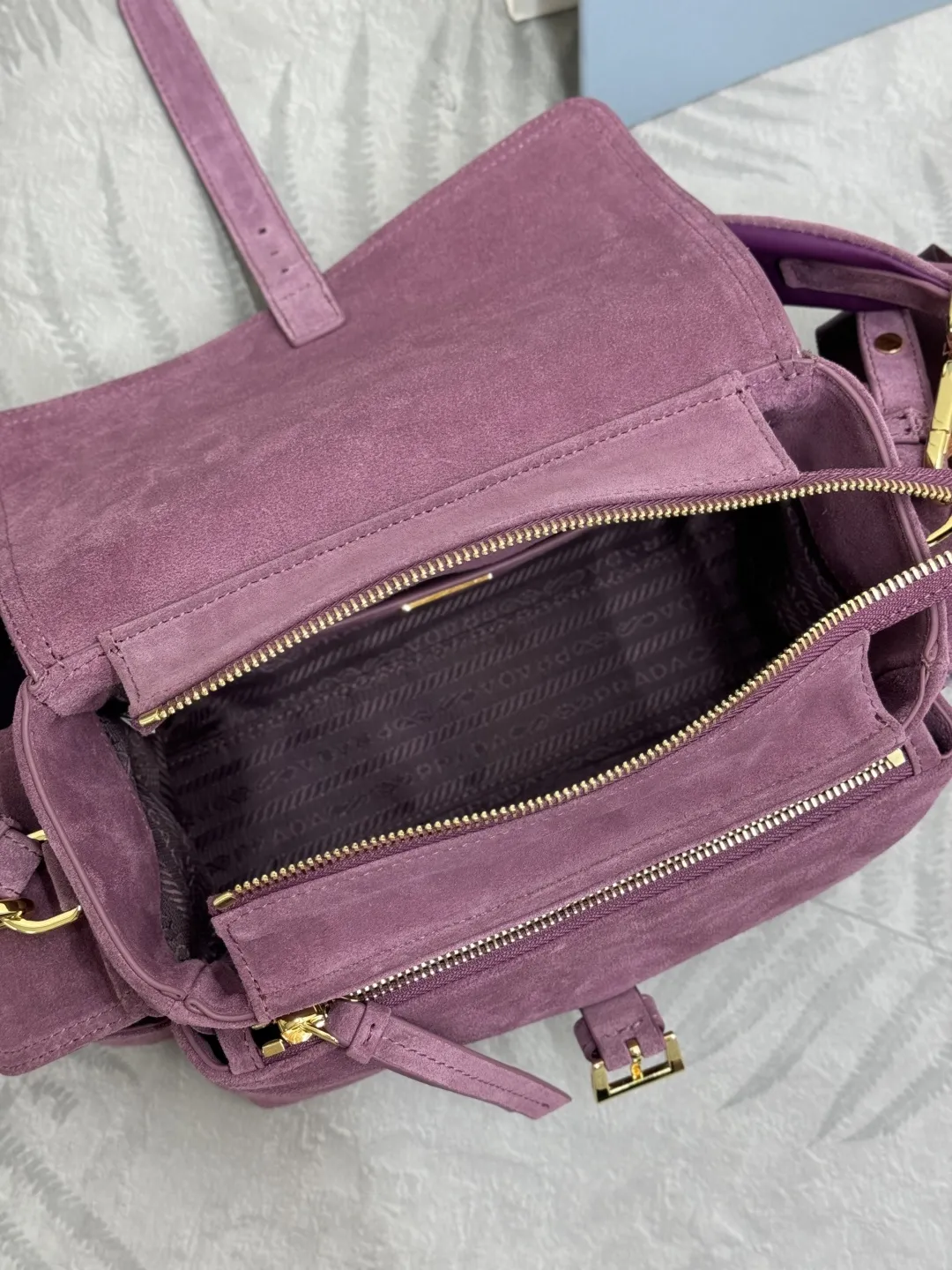 Suede Flap Crossbody Bag D99011293 — view 8