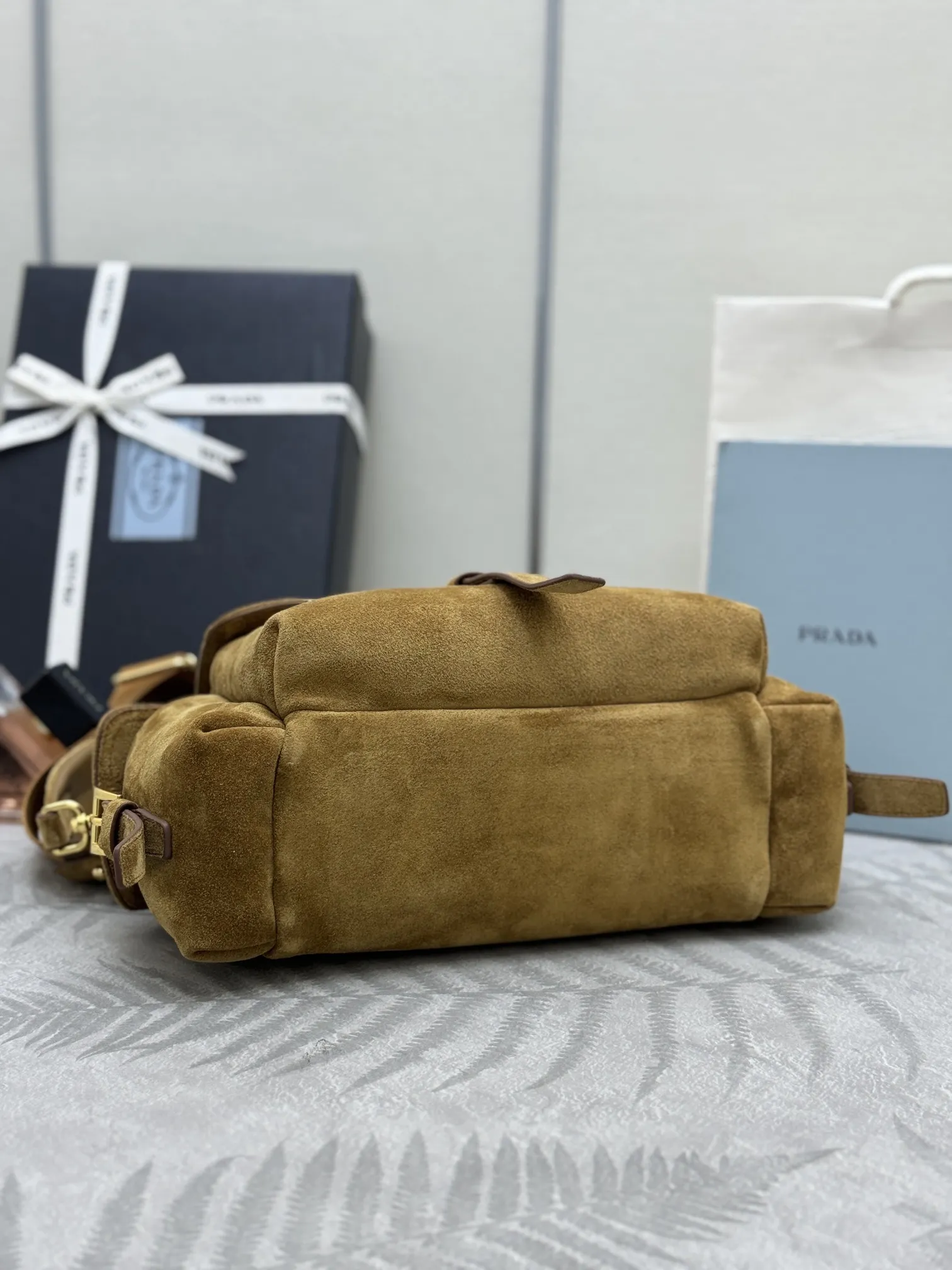Suede Messenger Bag with Detachable Straps D99011294 — view 6