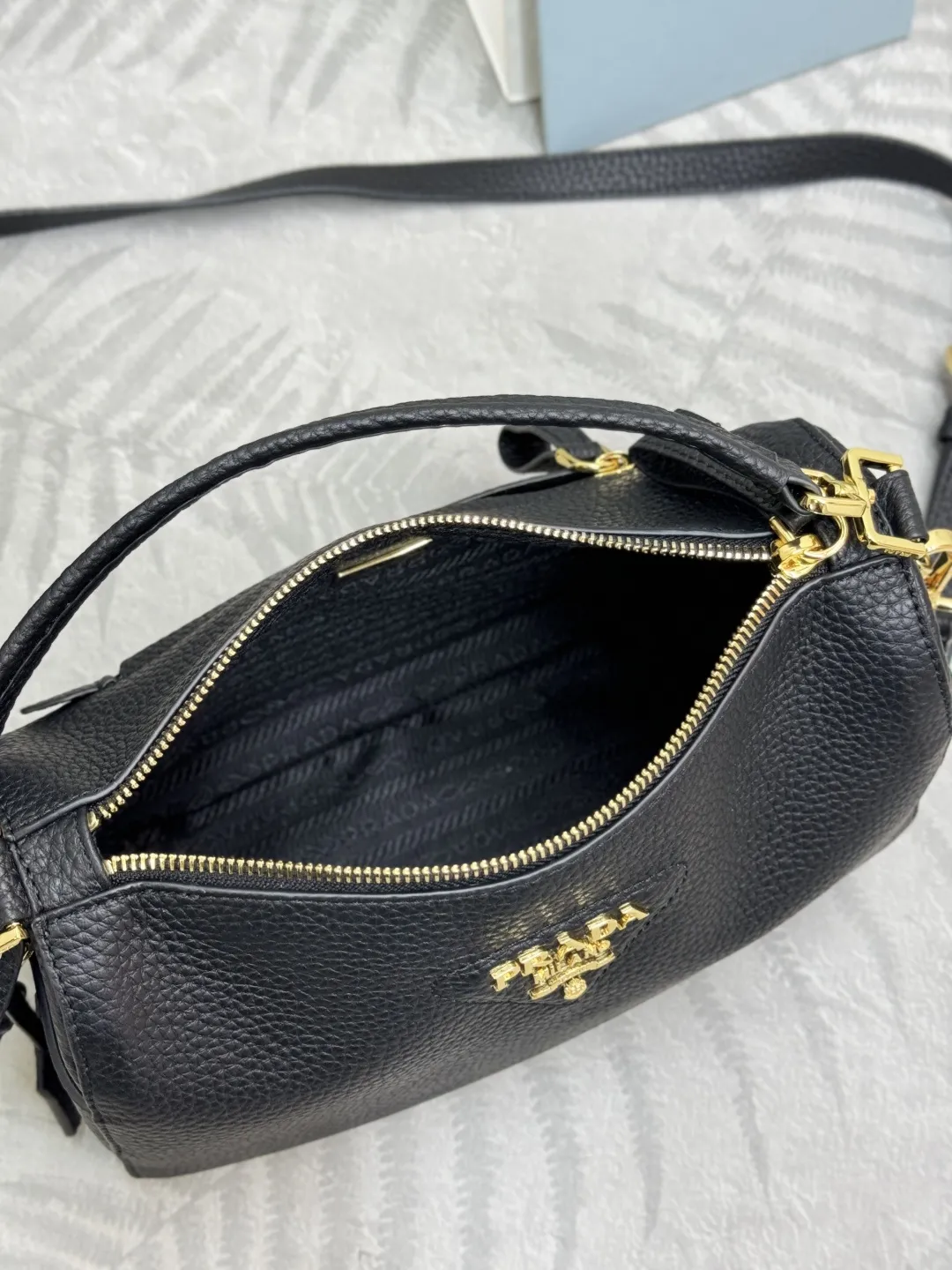 Prada Grained Leather Top-Handle Bag D99011299 — view 8
