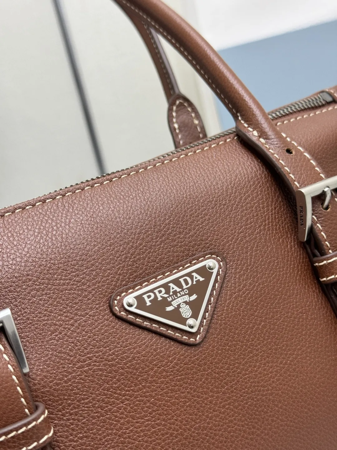 Vintage Leather Top-Handle Bag D106011024 — view 7