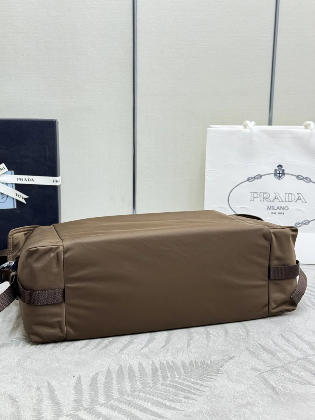 Nylon Explore Hobo Bag with Silver Hardware D79011304 — view 6