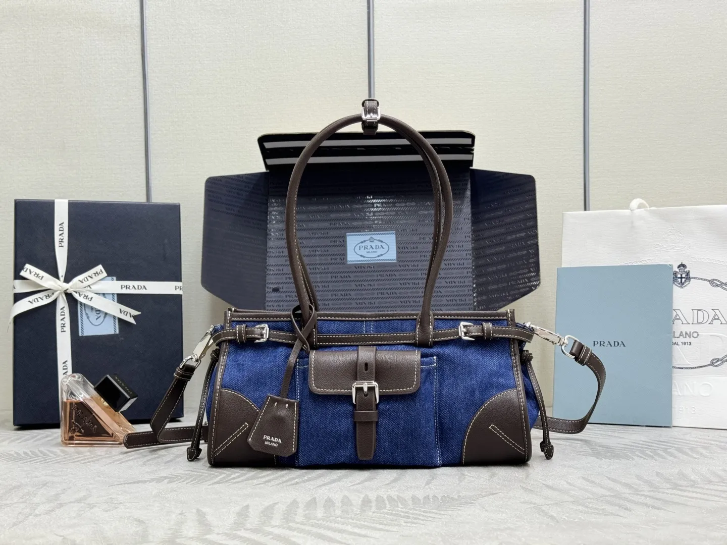 Denim Bonnie Top-Handle Bag D101011305