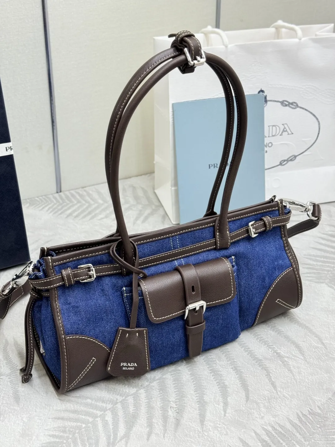 Denim Bonnie Top-Handle Bag D101011305 — view 3