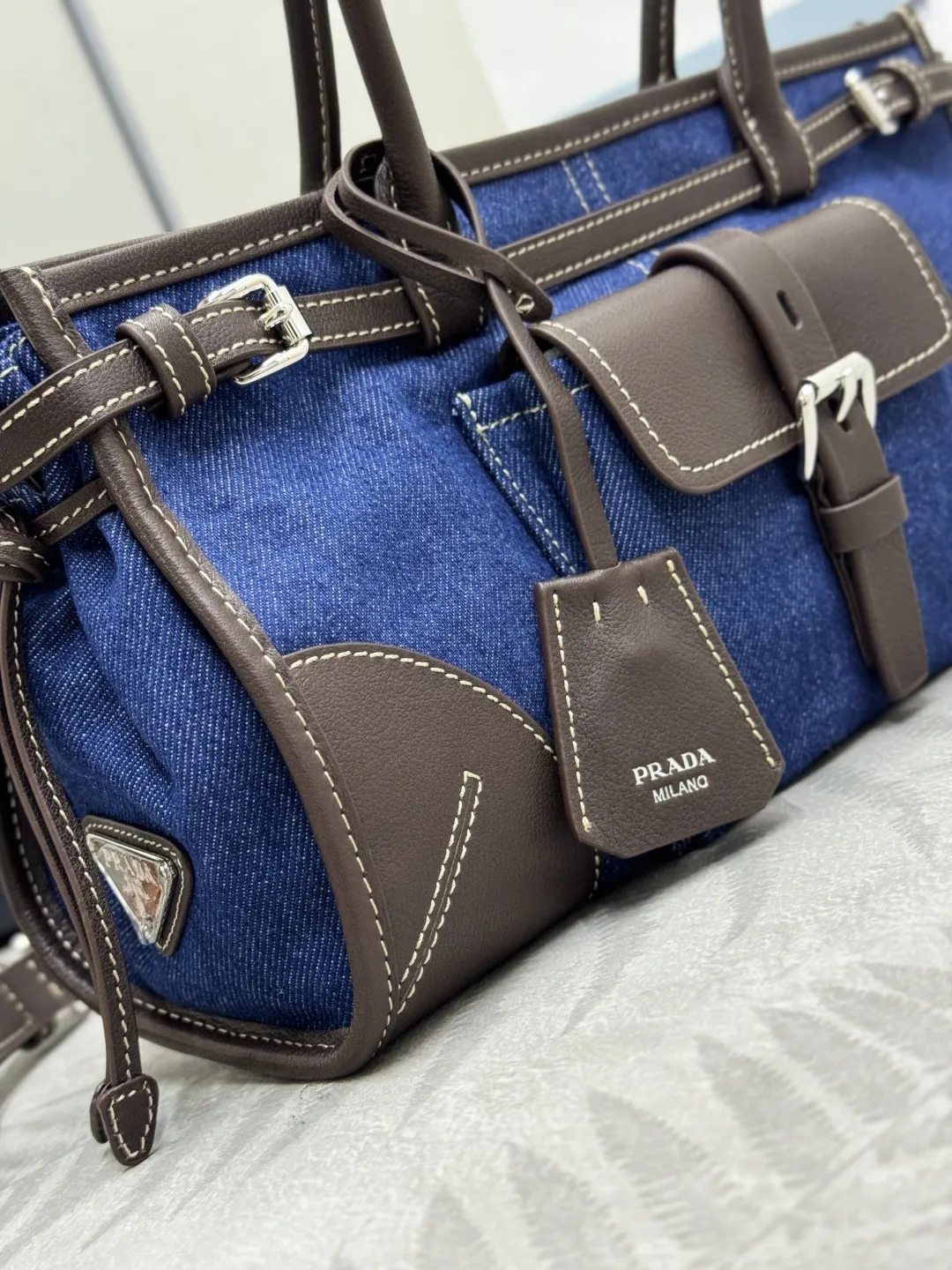 Denim Bonnie Top-Handle Bag D101011305 — view 5