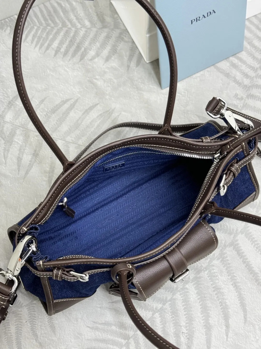 Denim Bonnie Top-Handle Bag D101011305 — view 8