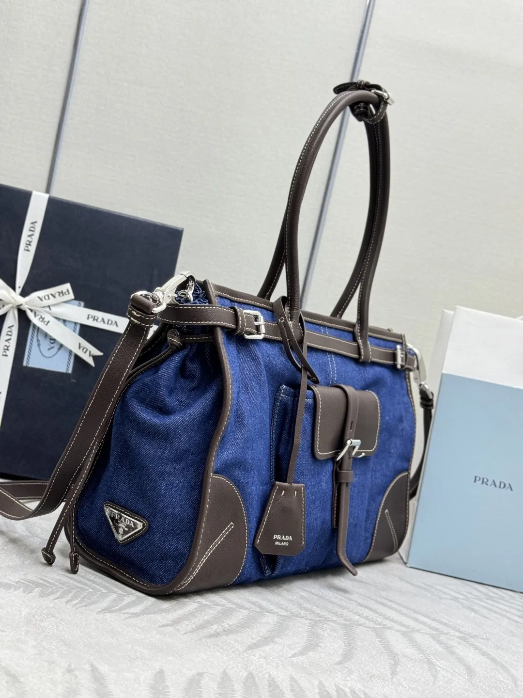 Denim Bonnie Top-Handle Bag D106011306 — view 4