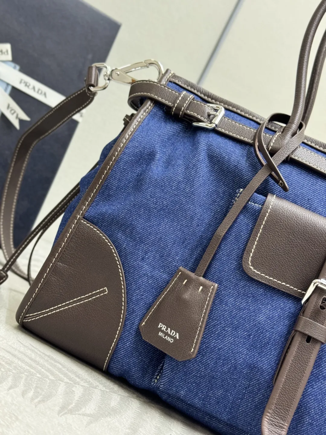 Denim Bonnie Top-Handle Bag D106011306 — view 5